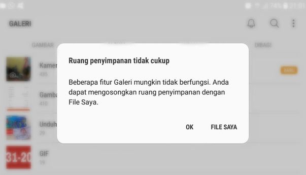 Cara Ampuh Bersihkan Memori Internal Android yang Penuh