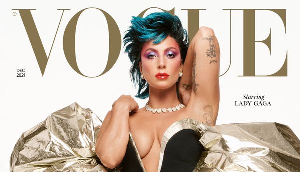 Melihat Lady Gaga di Cover Vogue, Mirip Botol Parfum!