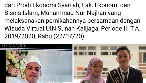 Berita Jogja: Mahasiswa UIN Sunan Kalijaga Ini Ikuti Wisuda dari Pelaminan