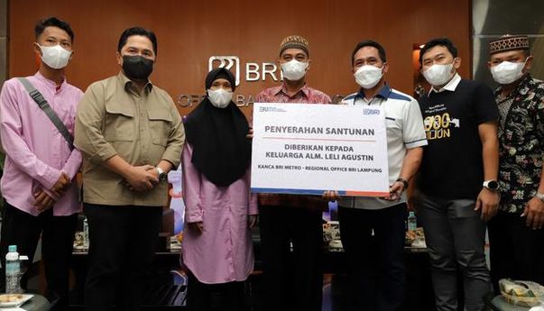 Guna Menyampaikan Belasungkawa, Erick Thohir Kunjungi Agen BRILink Suratno di Lampung