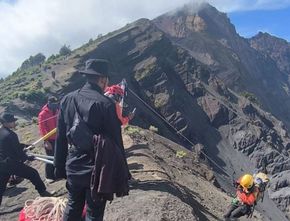 Pendaki Brasil yang Terjatuh di Rinjani Ditemukan Meninggal Dunia