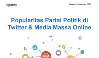 Popularitas Partai Politik di Media Massa Online dan Twitter Periode Desember 2022