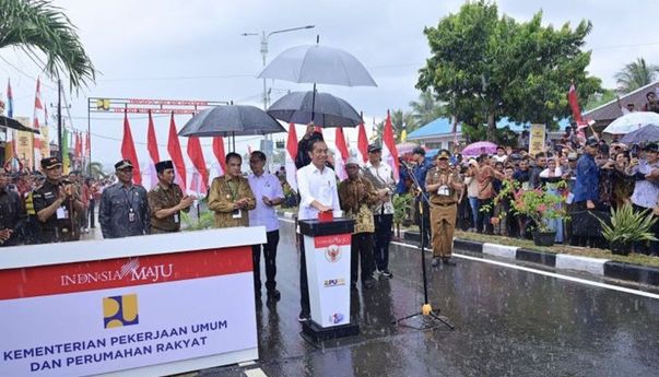 Presiden Jokowi Resmikan Pembangunan 15 Ruas Jalan di Sulteng, Total Anggaran Rp330 Miliar