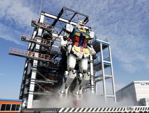 Gundam Ukuran Asli di Jepang Bergerak Gunakan Pembangkit Listrik Bertenaga Angin