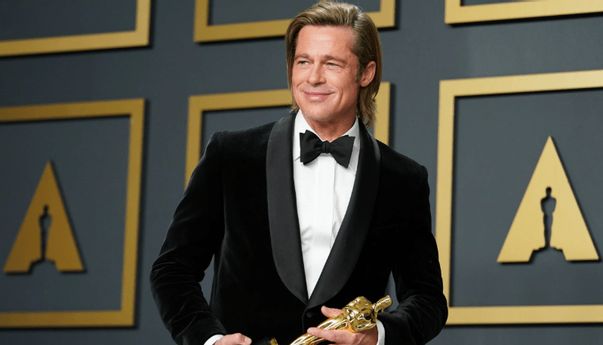 Menang Banyak Penghargaan Tahun ini, Brad Pitt Gondol Piala Oscar 2020