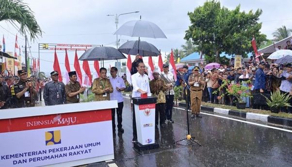 Presiden Jokowi Resmikan Pembangunan 15 Ruas Jalan di Sulteng, Total Anggaran Rp330 Miliar