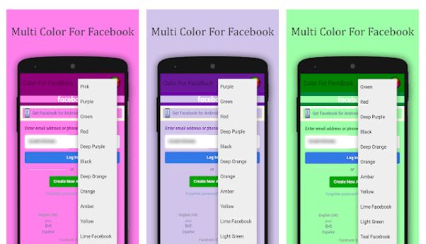 Cara Merubah FB Lite Warna Warni di Android