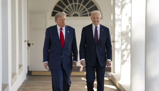 Disambut Hangat Joe Biden di Gedung Putih, Donald Trump: Saya Sangat Menghargai Itu