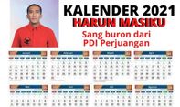 Viral Muncul Kalender 2021 Bergambar Wajah Koruptor, Wajah Buron dari PDI Perjuangan Terpampang