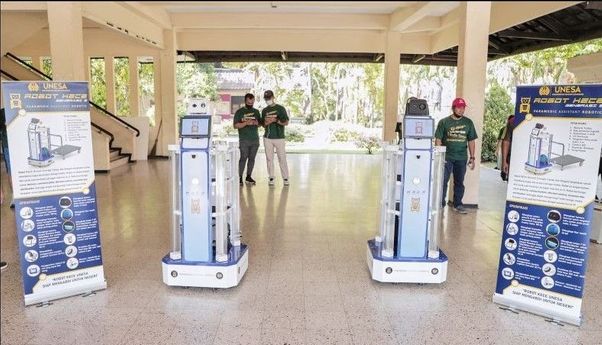 Unesa Luncurkan Robot Medis untuk Bantu Tangani Pasien Covid-19