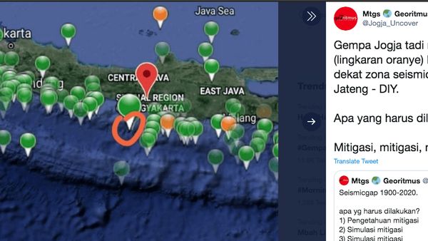 Berita Gempa Jogja Hari Ini: Kemungkinan Segmen Megathrust DIY-Jateng