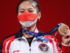 Sabet Medali Pertama Indonesia di Olimpiade, Windy Cantika Langsung Diajak Video Call Menpora