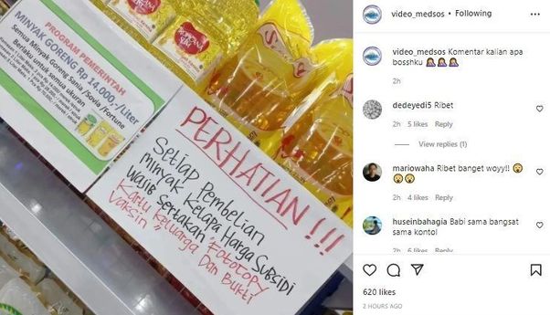 Negeri Dagelan: Beli Minyak Goreng Wajib Pakai Syarat Fotocopy KK dan Surat Vaksin Viral