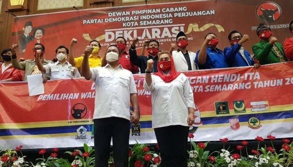 Berita Jateng: Pasangan Hendi-Ita Diusung 9 Parpol di Pilwakot Semarang