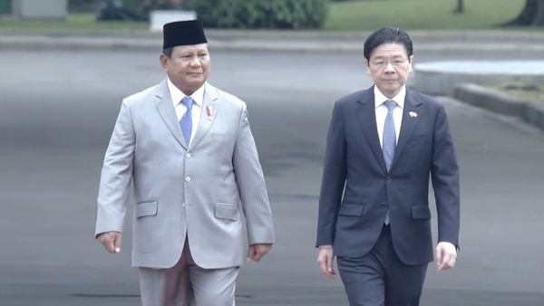 Presiden Prabowo Terima Kunjungan PM Singapura di Istana Merdeka Jakarta