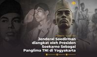 Jendral Soedirman diangkat oleh Presiden Soekarno Sebagai Panglima TNI di Yogyakarta