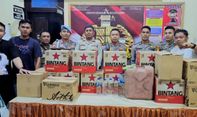 Razia Miras Jelang Pemilu, Polsek Kota Utara Gorontalo Sita Ratusan Botol Termasuk Cap Tikus
