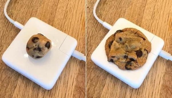 Viral, Netizen Ini Sengaja Panggang Kue Gegara Charger Laptop Panas