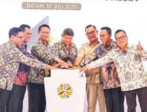 PLTA Kayan Hydro Energy Disinggung Hashim Saat Resmikan Pabrik Timah Batam