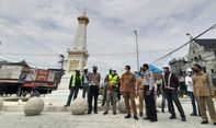 Terbaru! Tinjau Proyek Tugu Pal Putih, Pemkot Pastikan Revitalisasi Rampung Sepekan