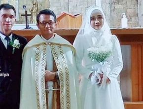 Viral Pernikahan Beda Agama: Pasangan Wanita Islam dengan Pria Katolik di Gereja Semarang