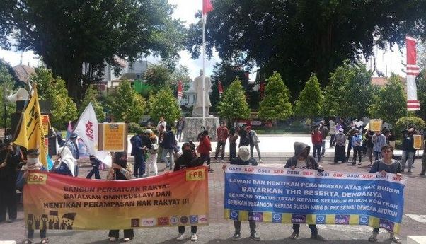 Berita di Jogja: FPR Yogyakarta Gelar Aksi di Dedung DPRD, Selain Tolak Omnibus Law Inilah Tuntutan Mereka