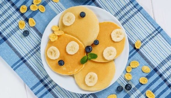 Resep Pancake Oat Pisang Keju, Camilan Sehat untuk Akhir Pekan