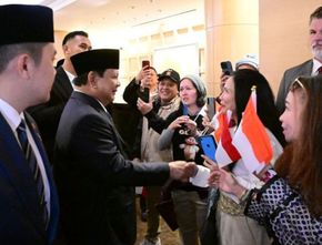 Bahagianya Diaspora Indonesia Sambut Kedatangan Prabowo di Washington: We Love You Pak