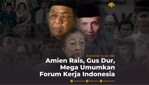 Amien Rais, Gus Dur, Mega Umumkan Forum Kerja Indonesia
