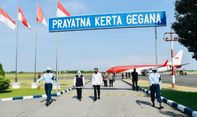Landasan Iswahjudi Madiun Perdana Layani Pendaratan Pesawat Kepresidenan Merah Putih