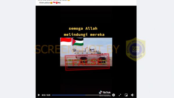 Beredar Video Prajurit TNI Bantu Warga Palestina, Benarkah?