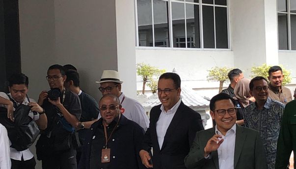 Anies dan Cak Imin Hadiri Penetapan Prabowo-Gibran sebagai Presiden-Wapres Terpilih di KPU