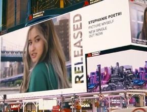 Berkat Singel Terbarunya, Stephanie Poetri Nampang di Billboard NYC Times Square