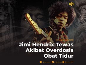 Jimi Hendrix Tewas Akibat Overdosis Obat Tidur