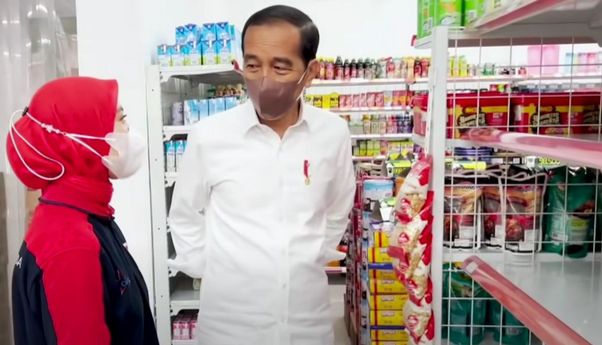 Jokowi Tak Jumpai Minyak Goreng di Minimarket, Netizen: “Kosong Mlompong Pak”