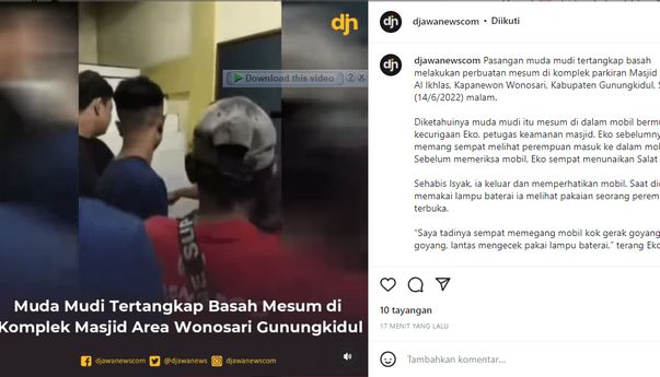 Viral Pasangan Mesum di Mobil Goyang Dalam Area Masjid Wonosoari Gunungkidul