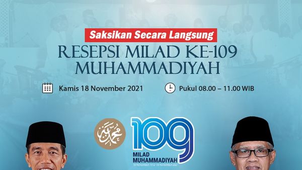 Milad ke-109 Muhammadiyah Gandeng Presiden Jokowi Dengan Optimis Hadapi COVID-19