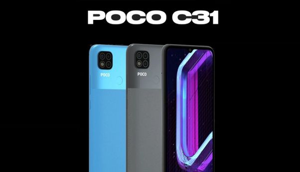 Smartphone Poco C31 Meluncur di Pasaran India, Begini Gambarannya