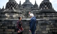 Sudah Dicoba Presiden Federal Jerman! Semua yang Naik Borobudur Sekarang Wajib Pakai Sandal Bernama Upanat
