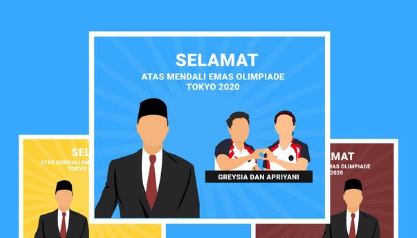 Greysia Polii/Apriyani Rahayu Sabet Emas Olimpiade, Warganet Gusar atas Poster Ucapan Selamat Para Politisi