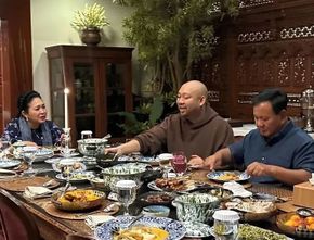 Prabowo Bagikan Momen Makan Malam Bersama Titiek dan Didit