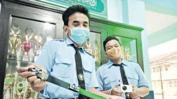 Menginspirasi, Siswa SMP Muhammadiyah 3 Ciptakan Sabuk Jaga Jarak