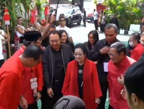 Megawati dan Ma’ruf Amin Tiba di Lokasi HUT ke-51 PDIP