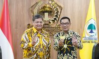 Soal Ridwan Kamil Jadi Cawapres Ganjar, Airlangga Tegaskan Belum Ada Pembahasan