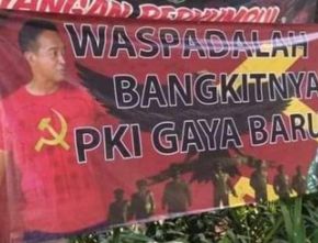 Spanduk “Panglima PKI” dengan Foto Andika Perkasa Bertebaran di Jakarta, Aparat Copoti dan Cari Pelaku