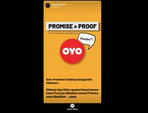 OYO Room Dianggap “Over Promise” dan Diiklankan di IG sebagai Brand Gagal