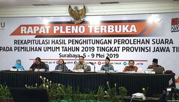 Pelaksanaan Pemilu 2019 di Jawa Timur Lancar, Jokowi-Maruf Menang