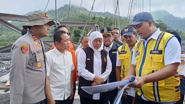 Pemprov Jatim Prioritaskan Perbaiki Sejumlah Jembatan Rusak Akibat Lahar Dingin Semeru