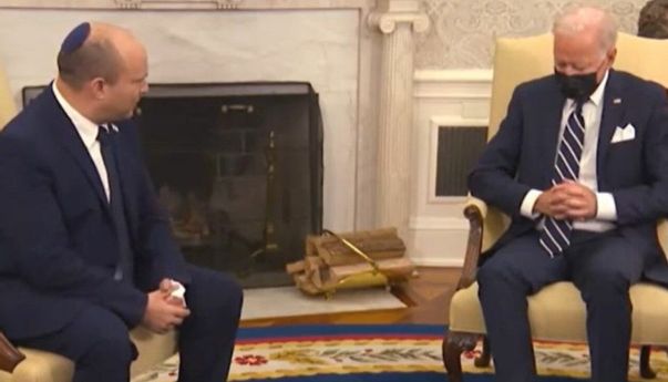 Bicara Soal Nuklir Iran Bersama PM Israel, Joe Biden Tidur?