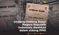 Undang-Undang Dasar Negara Republik Indonesia disahkan dalam Sidang PPKI